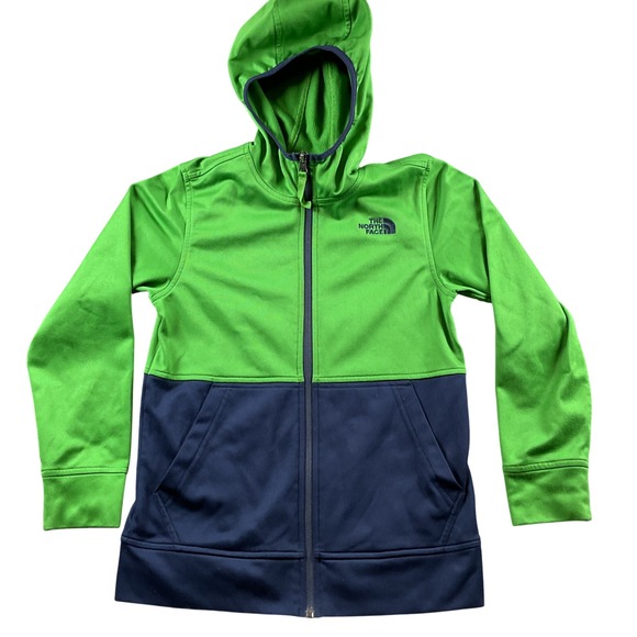 The North Face Other - The North Face Fleece Jacket Hoodie Green Boys Size M 10 12 Zip Up Activewear
